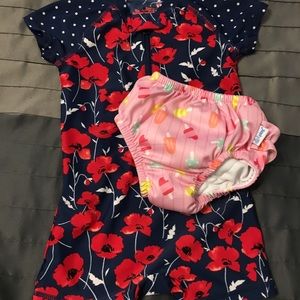 12 month rash guard and swim diaper